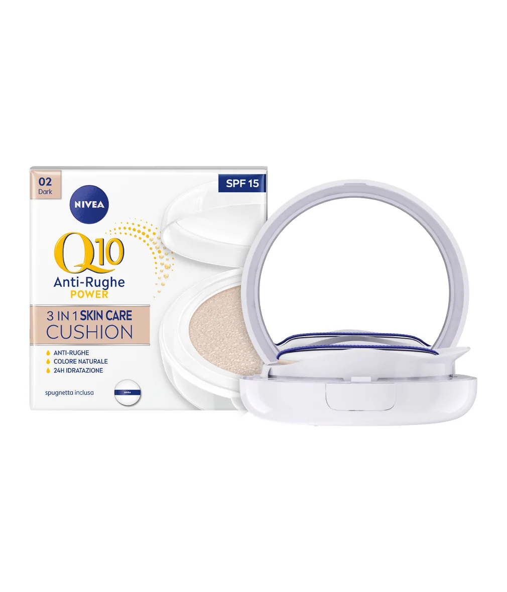 Nivea Q10 Plus Anti-Age 3 in 1 Skin Care Cushion Dark Azione Idratante