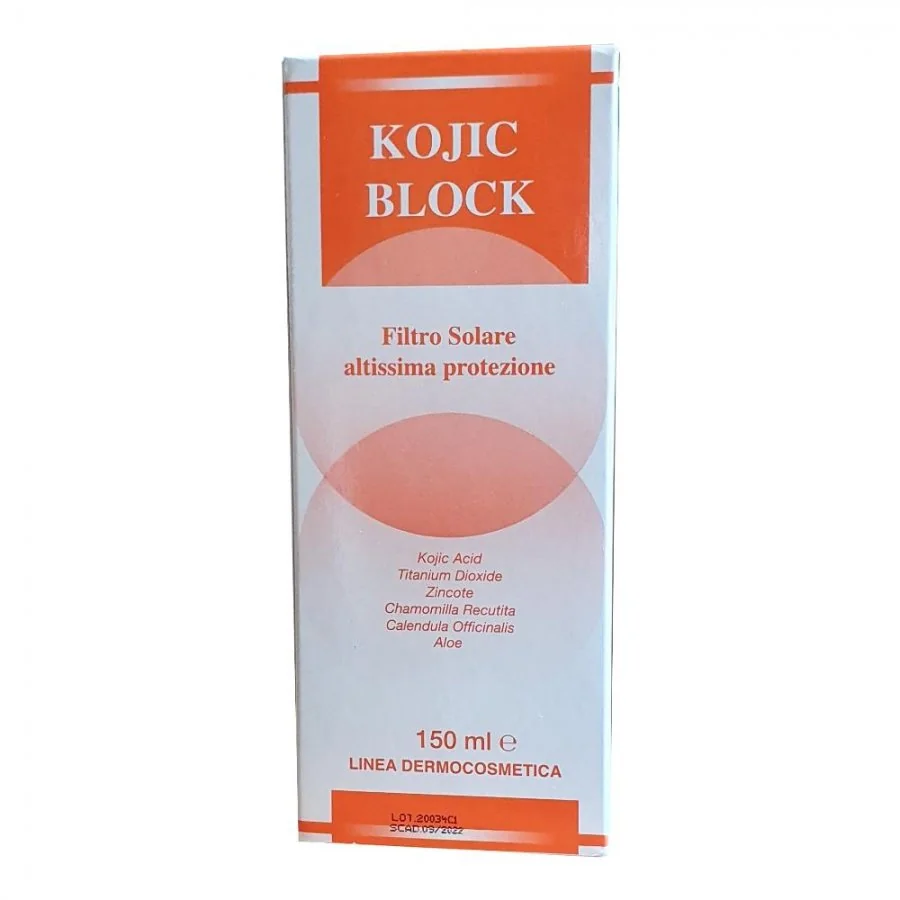 Kojic Block Crema 150 ml Crema Schiarente e Protettiva Viso e Corpo