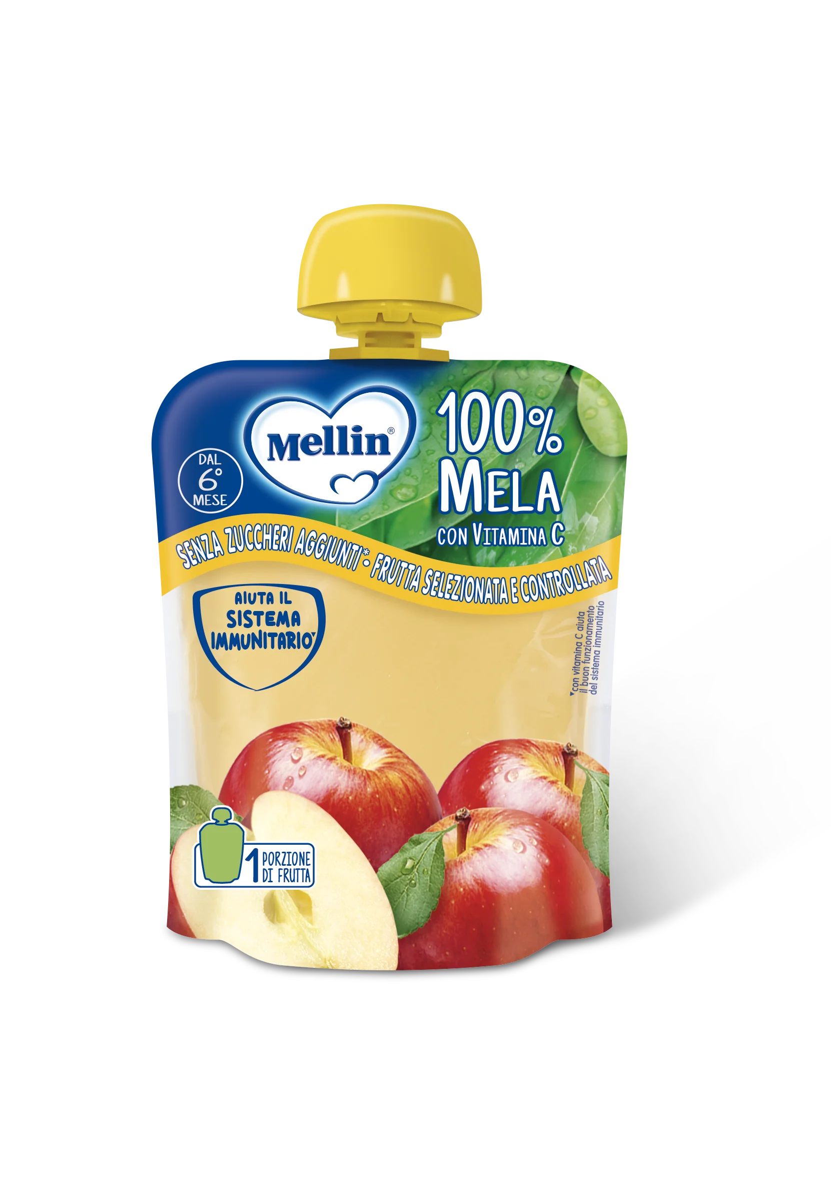 Mellin Pouch Mela 90 G 100% frutta