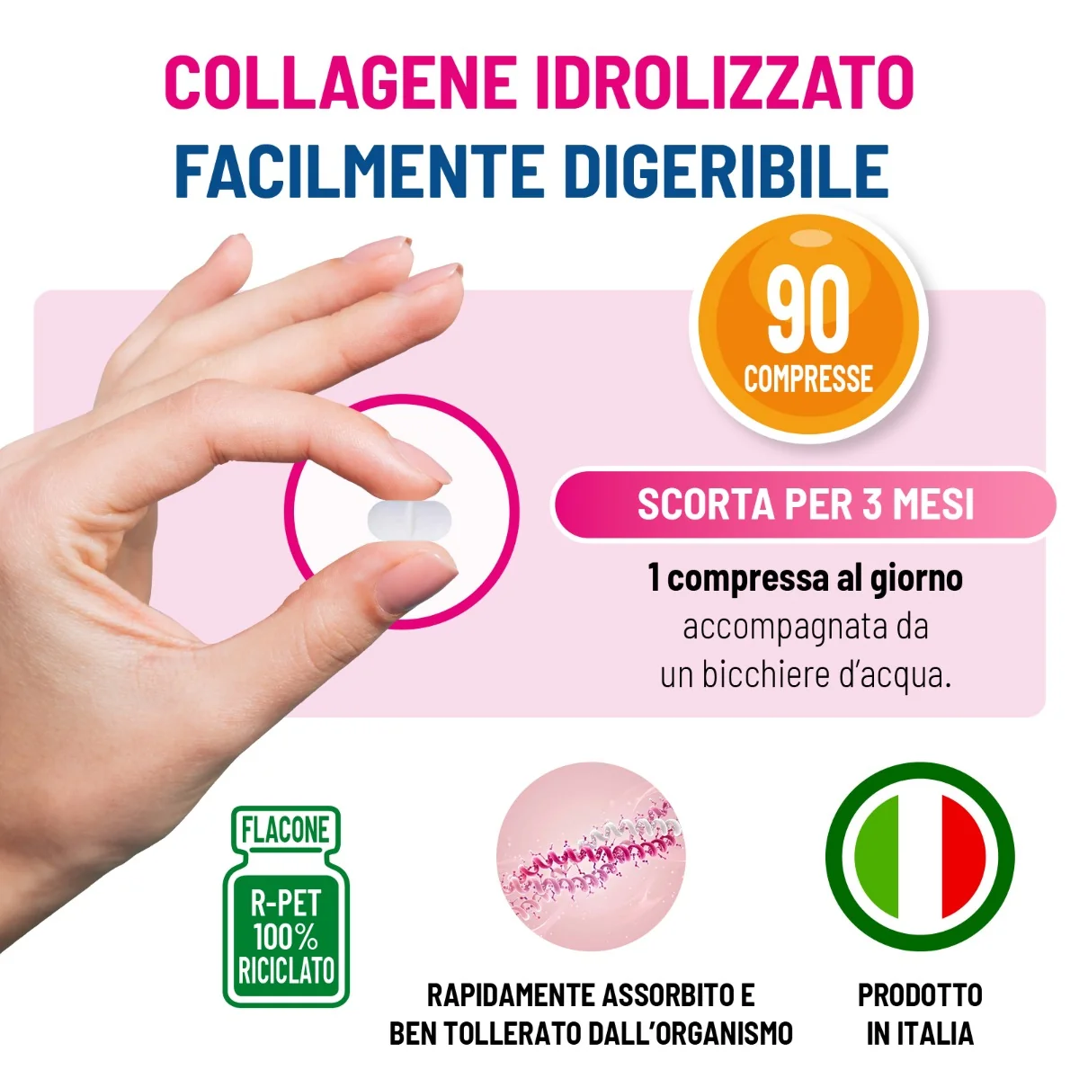 Equilibra Collagene Q10 Acido Ialuronico 90 Compresse Antiage