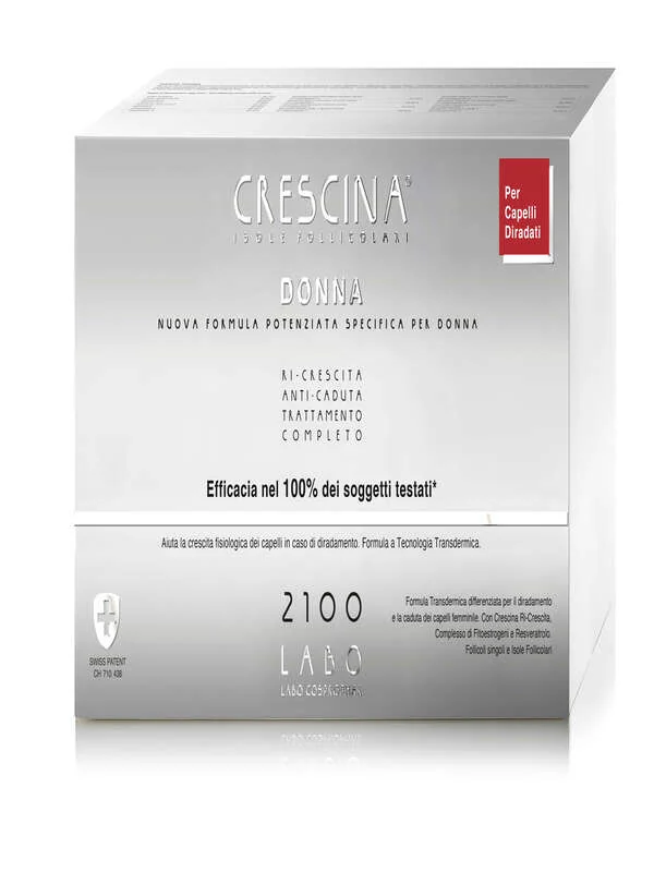 Crescina Isole Follicolari Trattamento Completo Donna 2100 Fsp 20+20 Fiale Da 3,5 Ml Fortifica Bulbo Pilifero