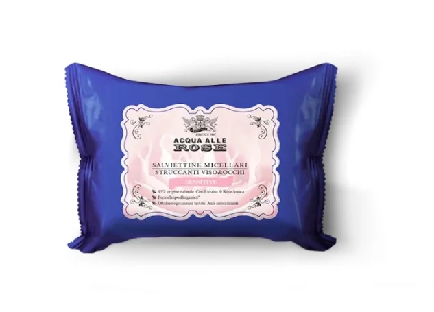 Acqua Alle Rose Salviette Micellari Struccanti 20 Pezzi Viso e Occhi Sensibili