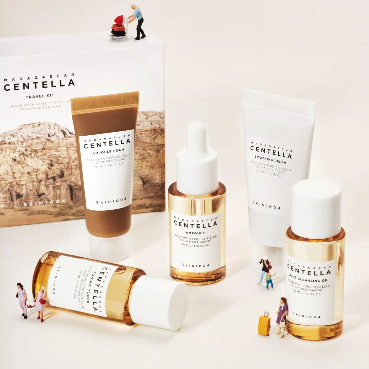 Skin1004 Madagascar Centella Travel Kit New Version 5 Sieri Viso