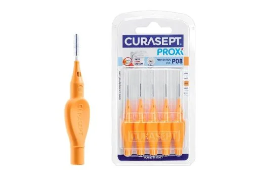 Curasept Proxi P08 0,8 mm Arancio Chiaro 6 Pezzi Scovolino Interdentale