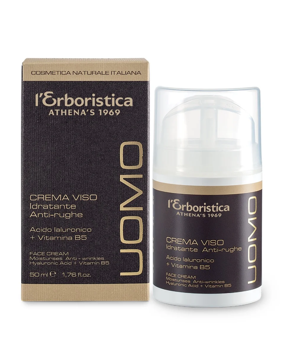 L'Erboristica Crema Viso Idratante Antirughe Acido Ialuronico + Vitamina B5 50 Ml