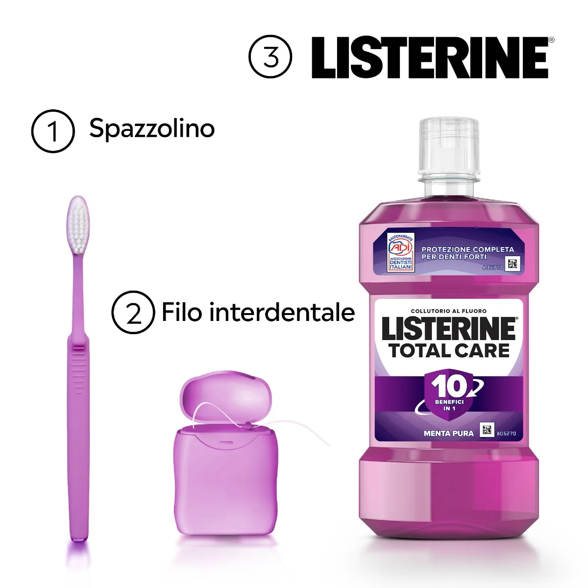 Listerine Total Care 500  ml Gusto Menta