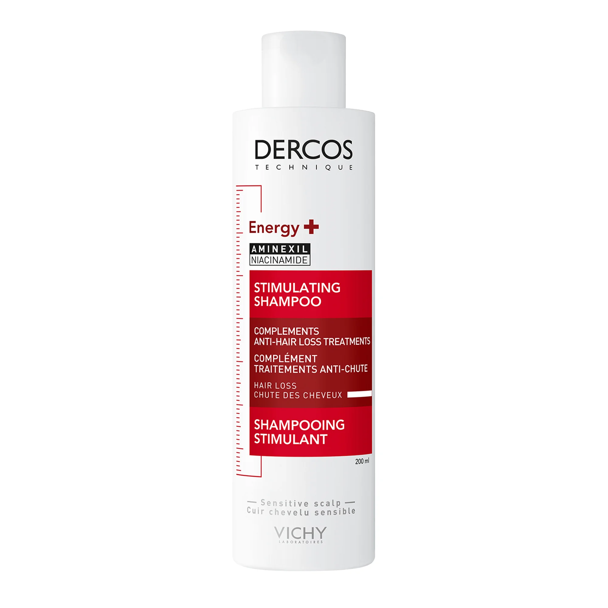 Vichy Dercos Shampoo Energizzante 200 ml Azione Rivitalizzante per Capelli Fragili