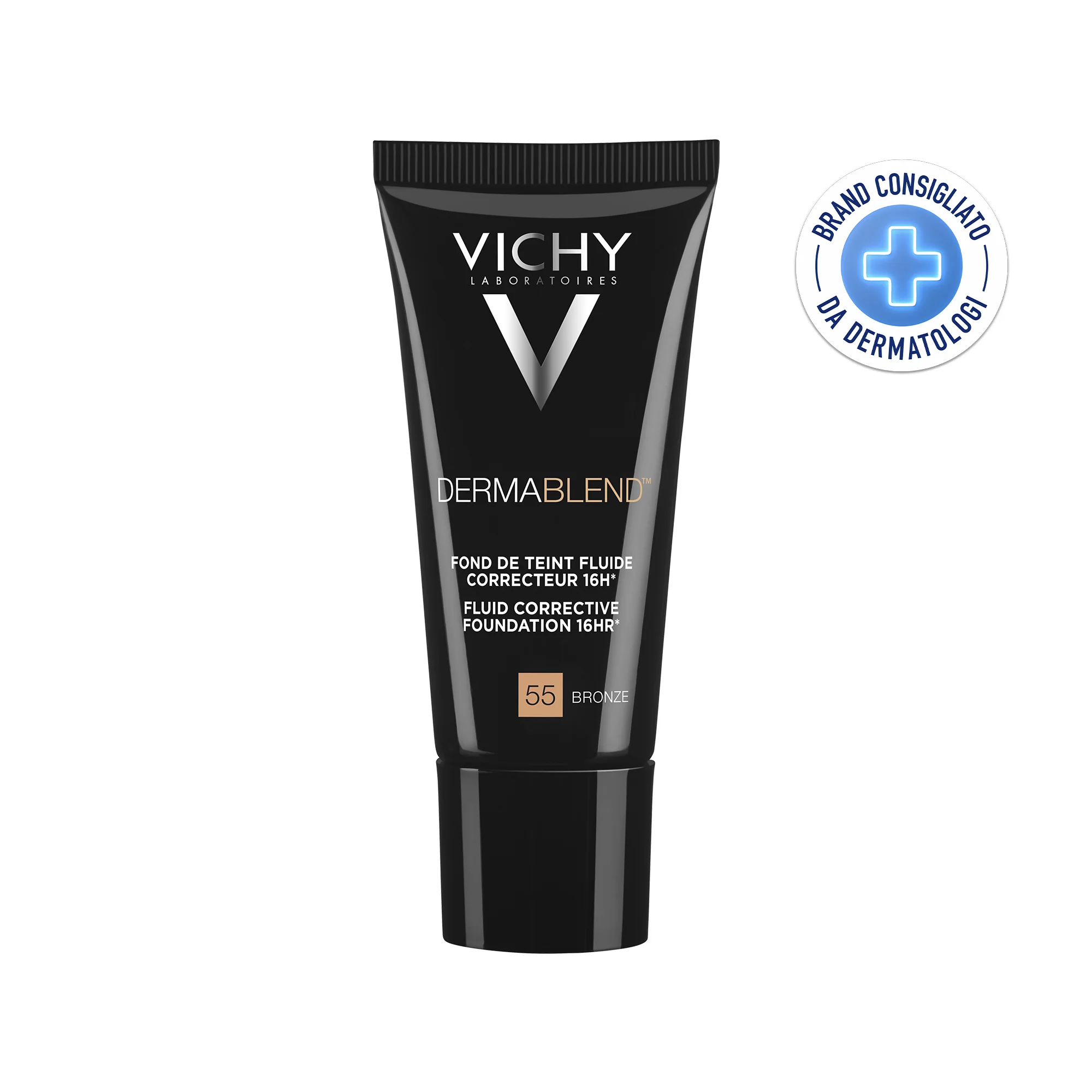 Vichy Dermablend Fluido 55, 30 Ml Fondotinta correttore 16h