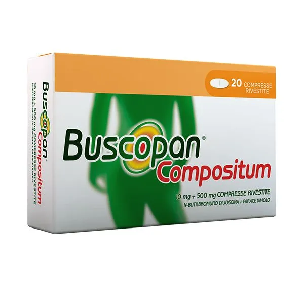 Buscopan Compositum 10 + 500 mg 20 Compresse Rivestite