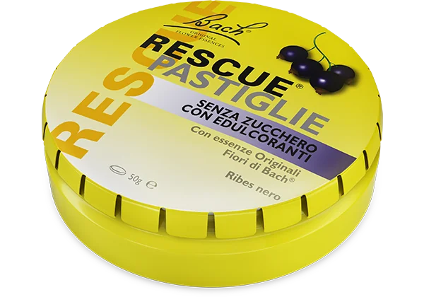 Rescue Pastiglie Ribes Nero 50 g Pastiglie ai 5 fiori di Bach
