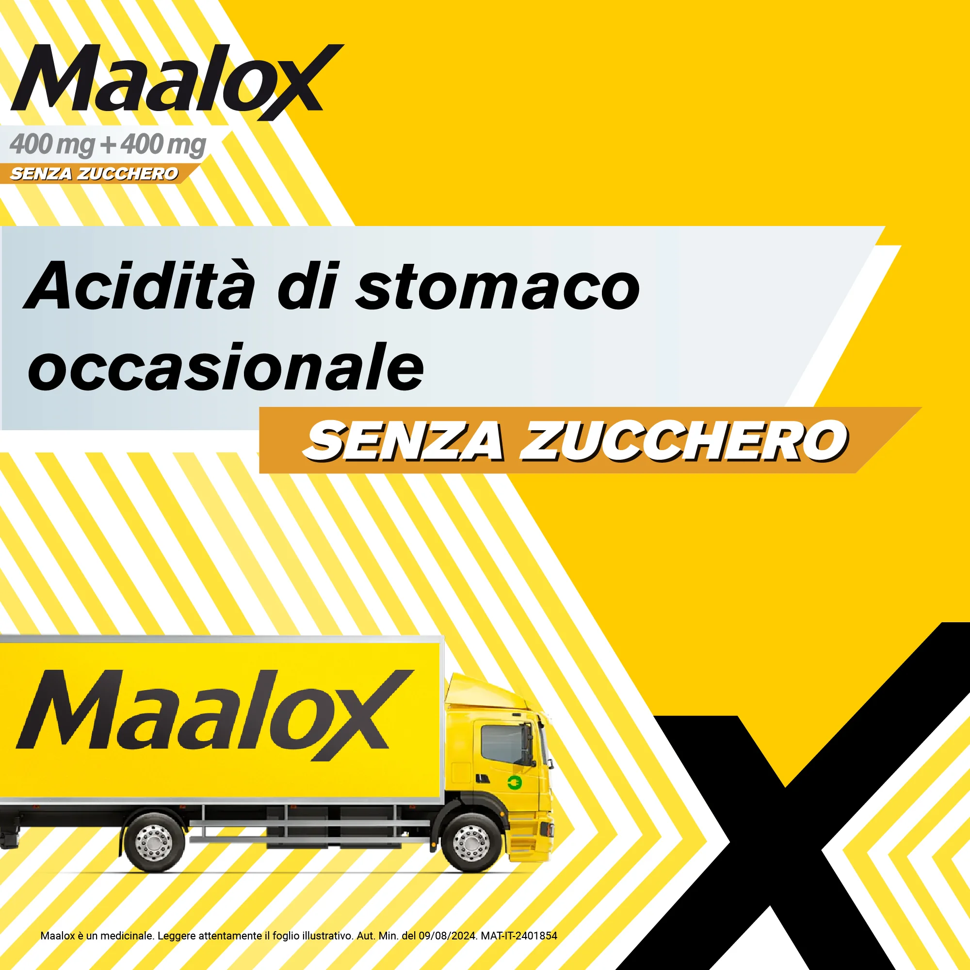 Maalox Senza Zucchero Aroma Limone 30 Compresse Masticabili Antiacido