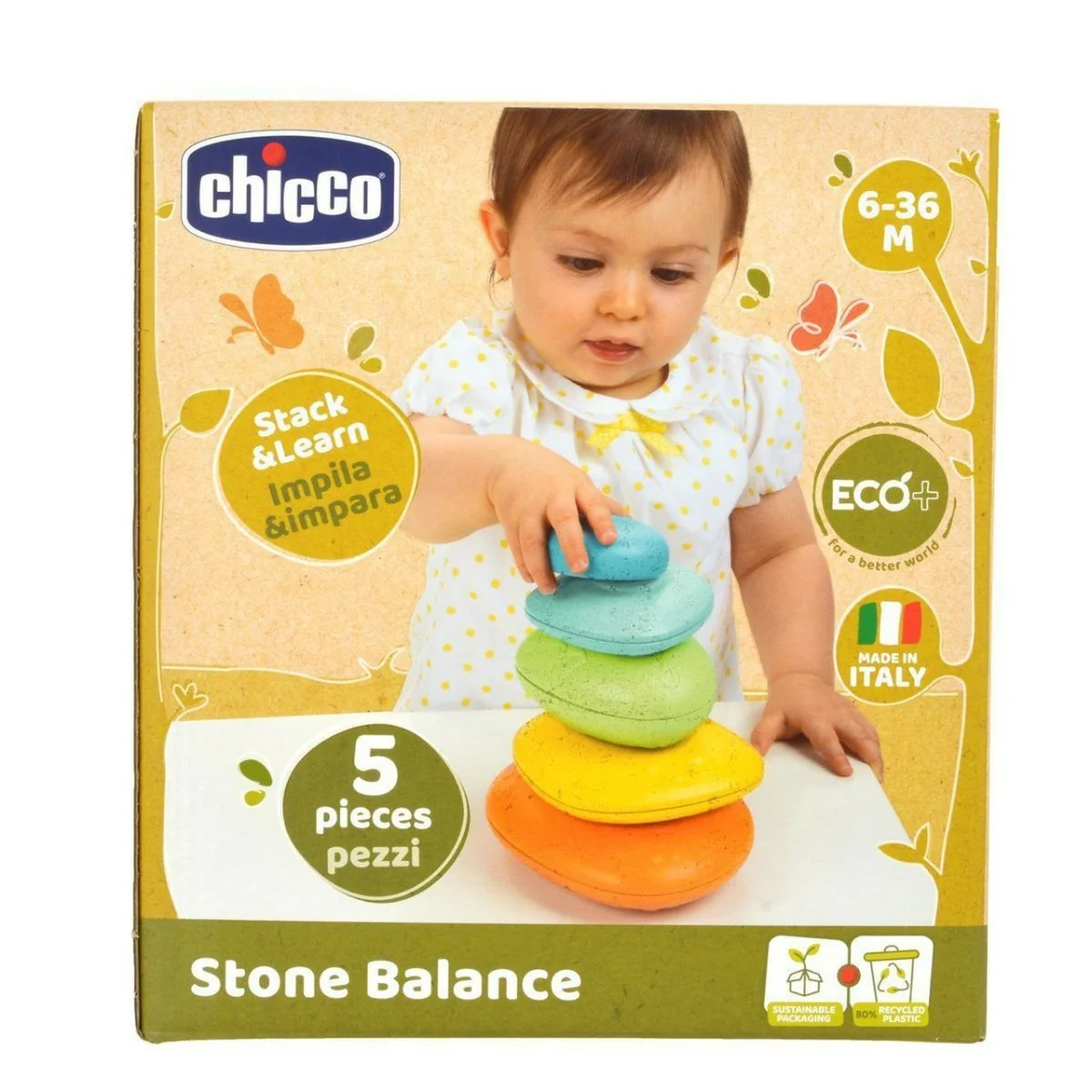Chicco Gioco Stone Balance Sviluppo Cognitivo Bambino