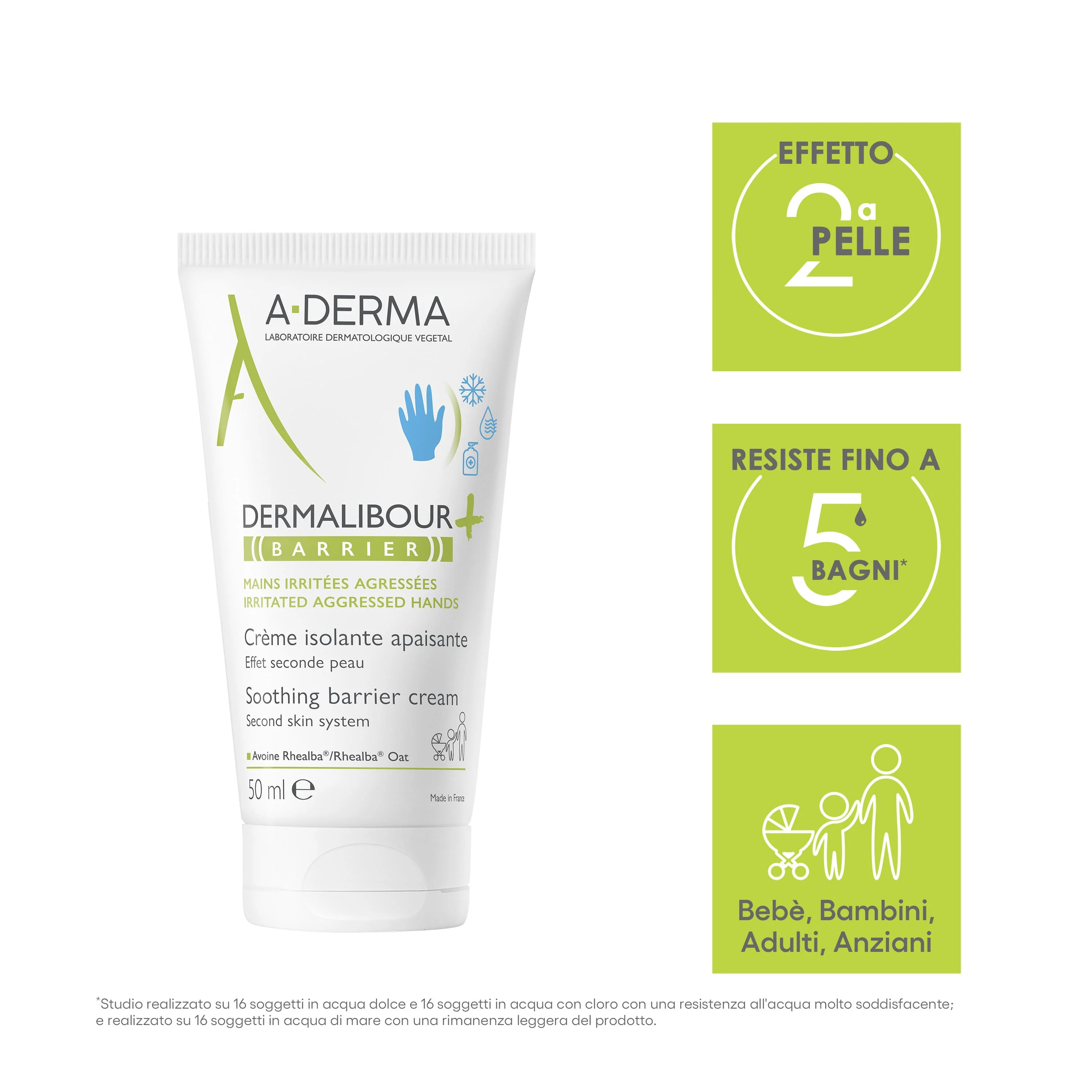 A-Derma Dermalibour + Barrier Crema isolante lenitiva 50 ml Pelle irritabile e fragilizzata
