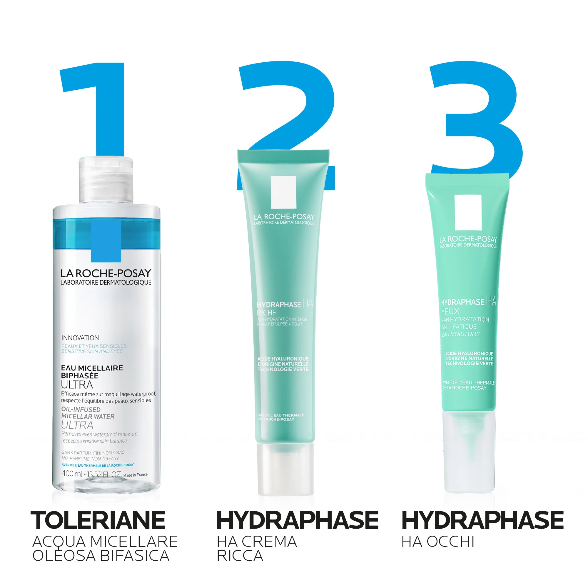 La Roche-Posay Hydraphase HA Crema Ricca 40ml 72H di Idratazione Intensa, Luminosita' Immediata