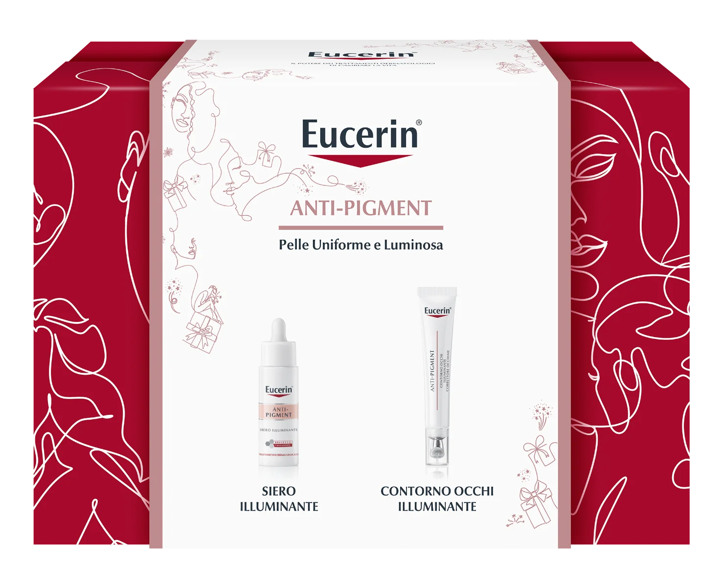 Eucerin Anti-pigment Siero illuminante 30 ml+ Contorno occhi 15 ml Cofanetto anti macchie e illuminante