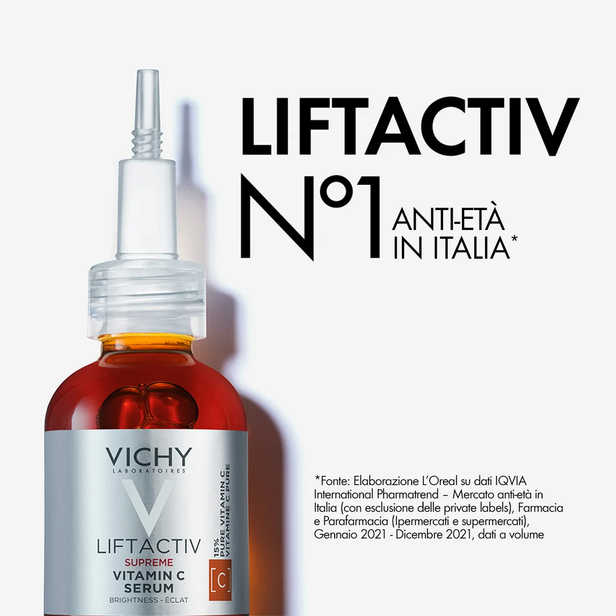 Vichy Liftactiv Siero Vitamina C 20 Ml Illumina e idrata intensamente