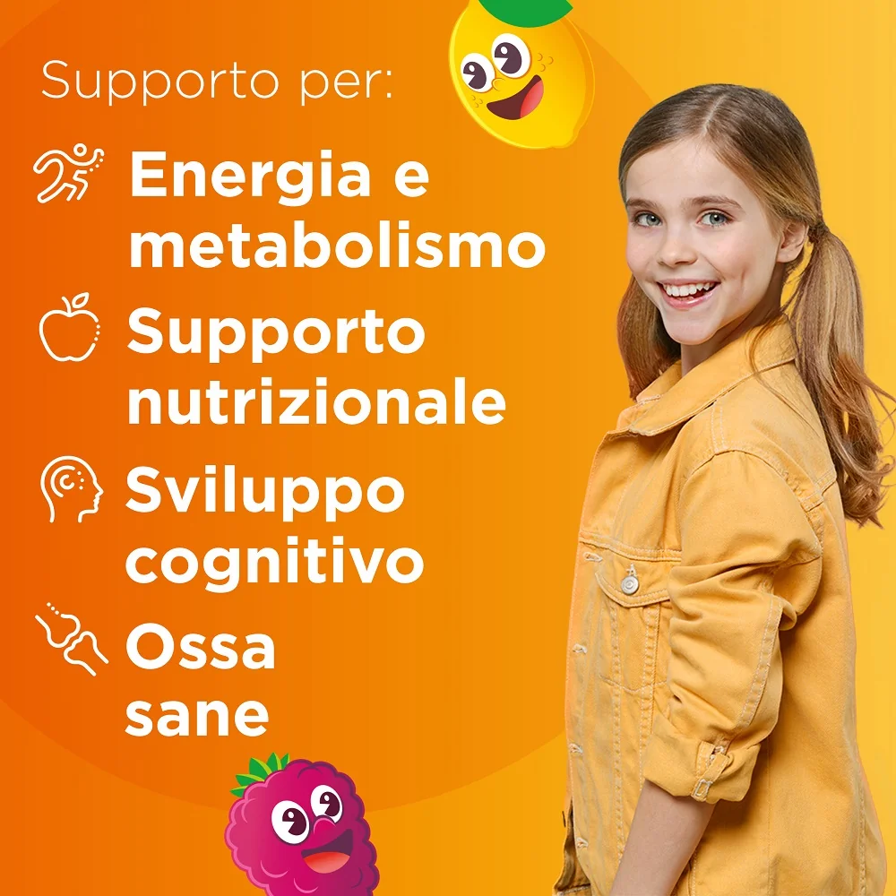 Multicentrum Junior 30 Compresse Masticabili Multivitaminico Bambini 4-12 Anni