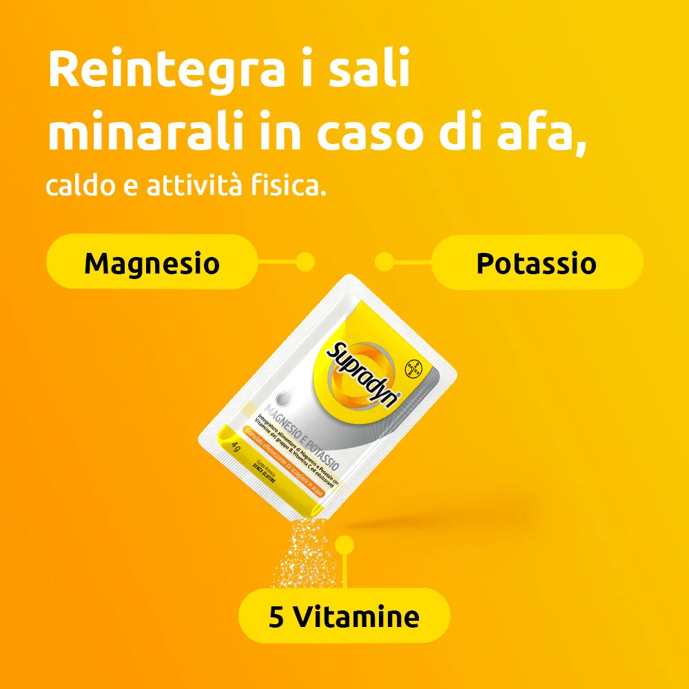Supradyn Magnesio e Potassio Integratore 14 Bustine Vitamine e Minerali