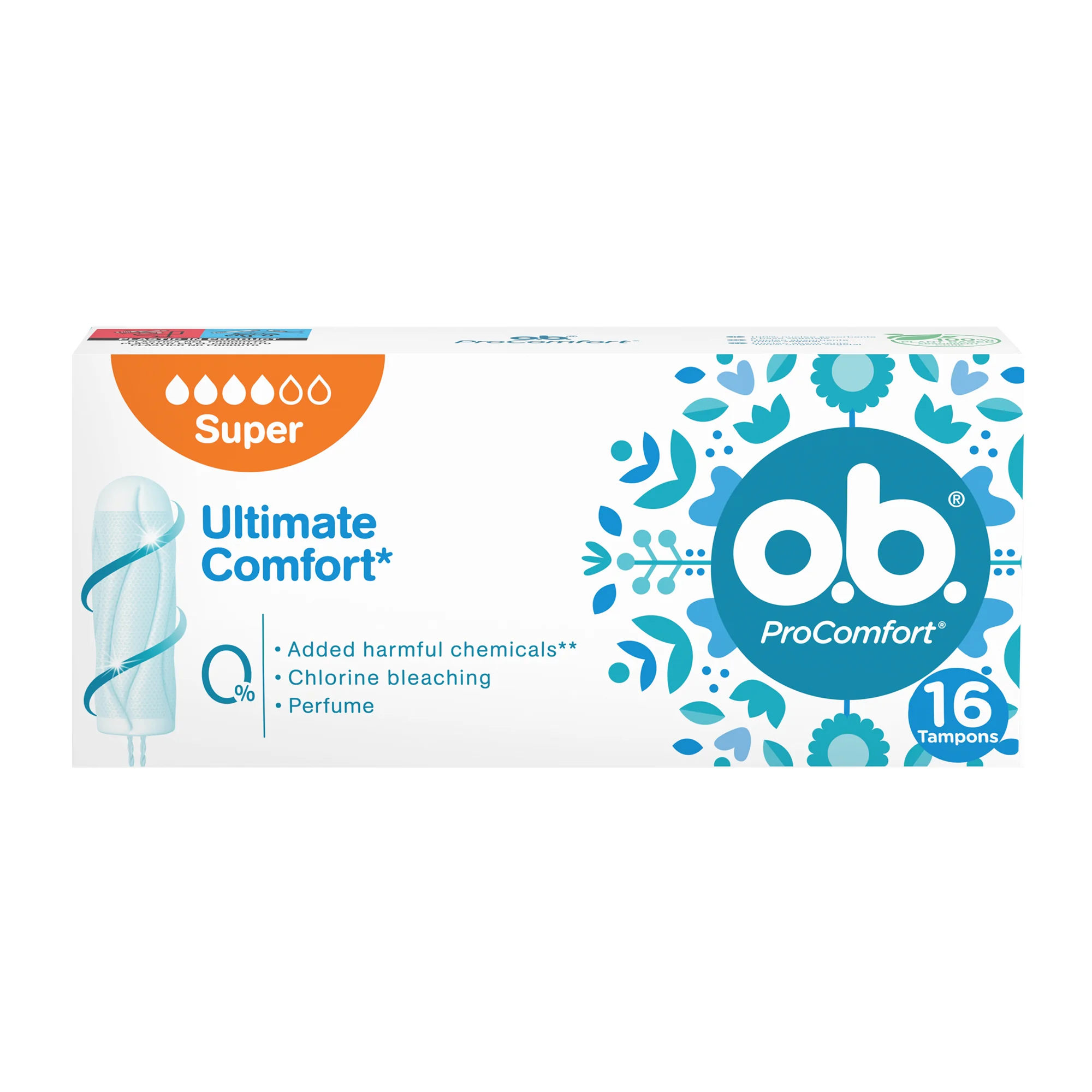Ob Super Pro Comfort 16 Pezzi Flusso Molto Abbondante