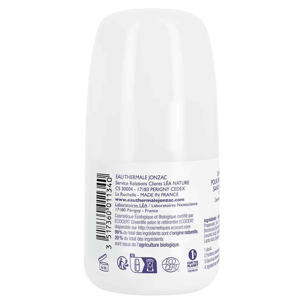 Jonzac Deodorante Freschezza 24H Alta Tolleranza Rehydrate 50 Ml Pelli da Normali a Sensibili