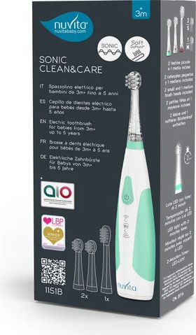 Nuvita Spazzolino Elettrico Clean & Care Igiene Orale