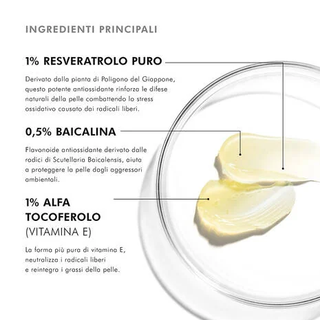 SkinCeuticals Resveratrol B E Siero 30 Ml Siero antiossidante notte con Resveratrolo e Vitamina E