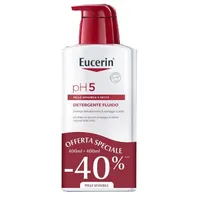 Eucerin Bipacco Ph5 Fluido Detergente 400 Ml + 400 Ml