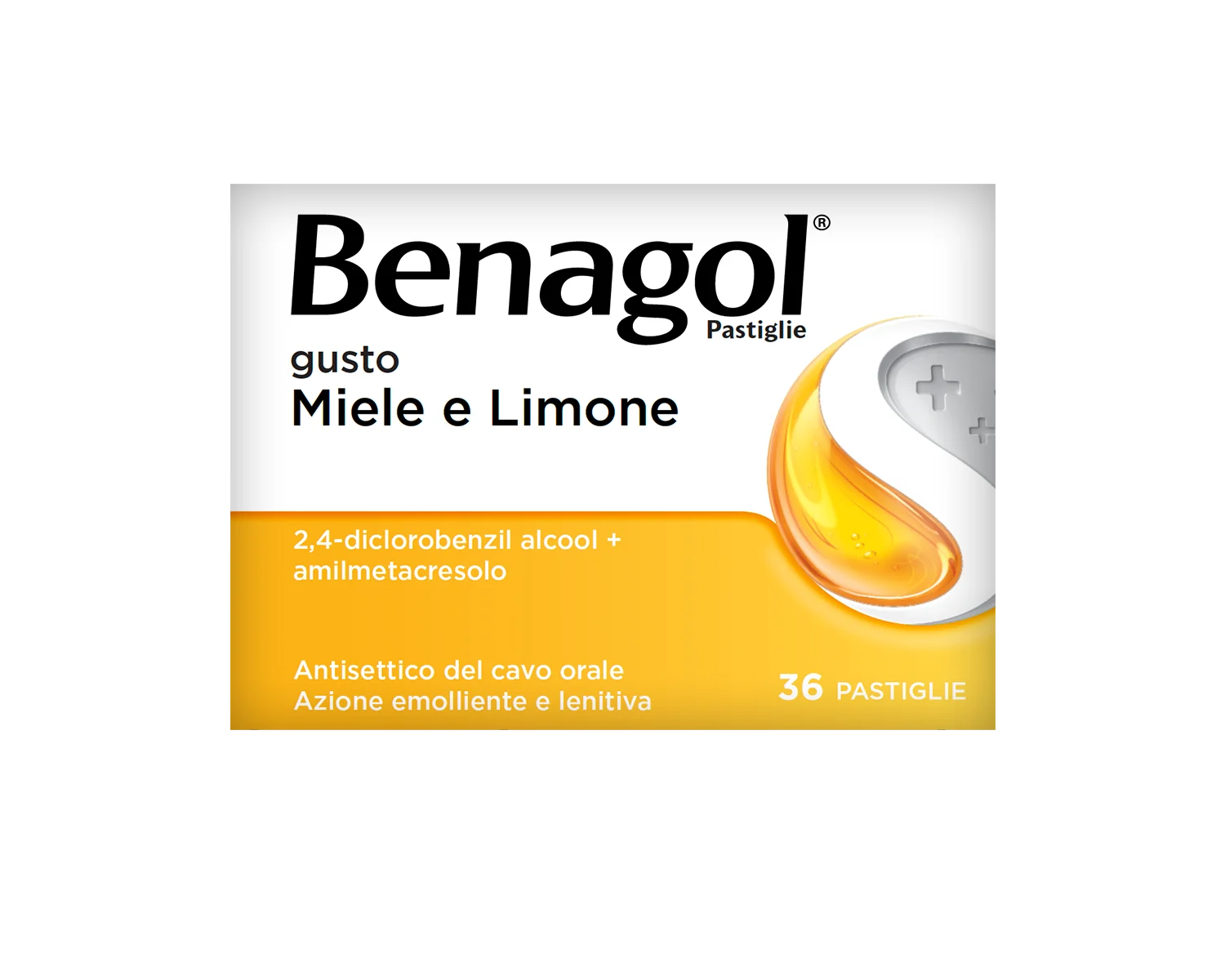 Benagol Miele e Limone 36 Pastiglie Mal di Gola