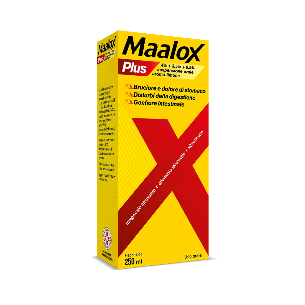 Maalox Plus Sospensione Orale Gusto Limone 250 ml Antiacido
