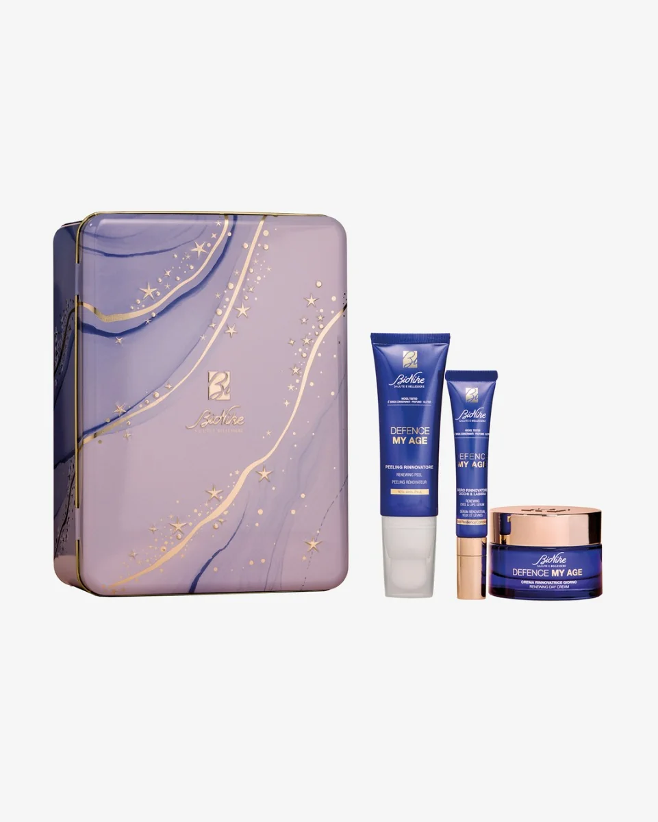 Bionike Defence My Age Kit Natale 2025 Crema 50ml + Siero Occhi e Labbra 15ml + Peeling 30ml