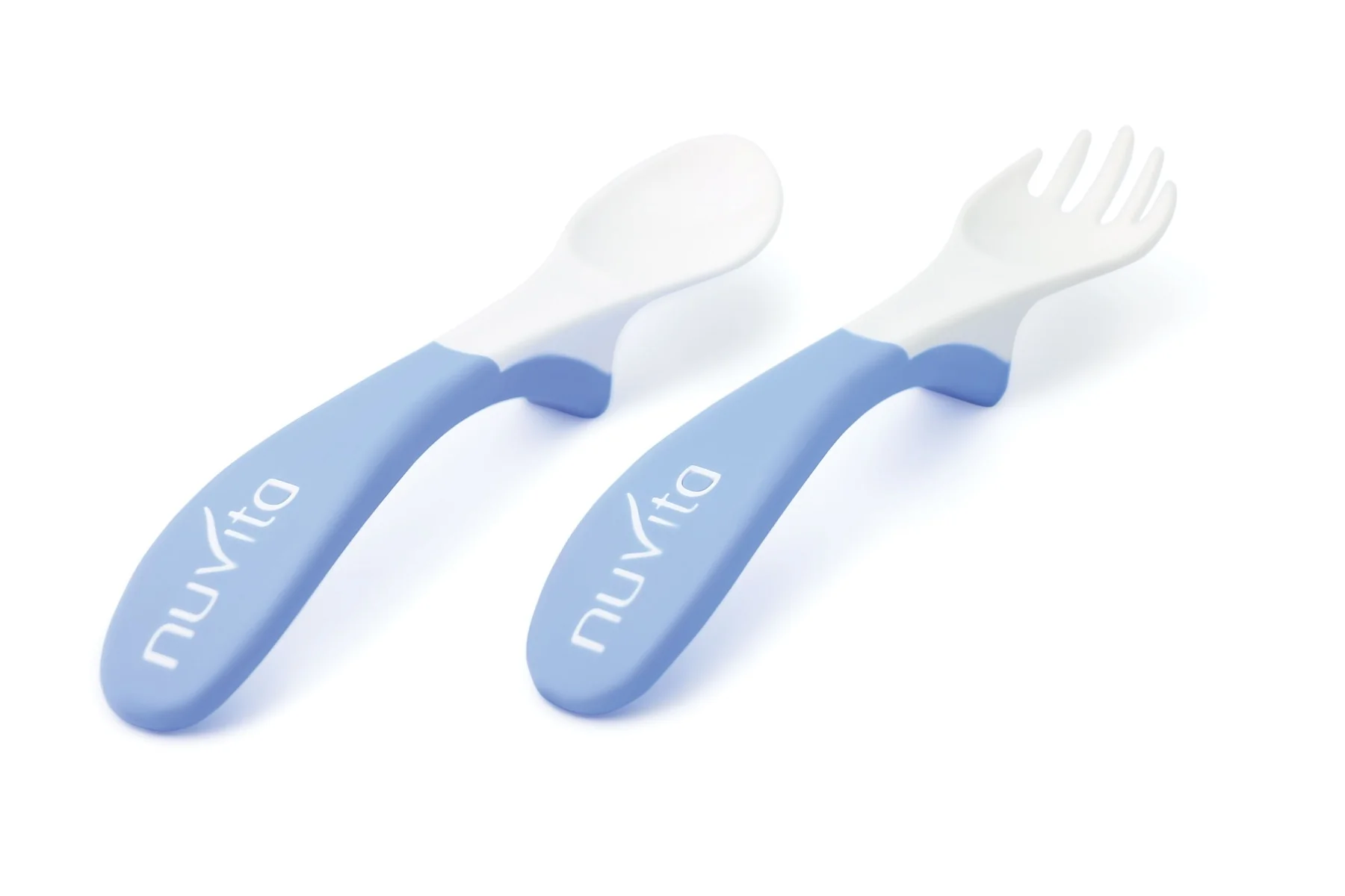 Nuvita Set Posate Easyeating - Blu 2 pezzi