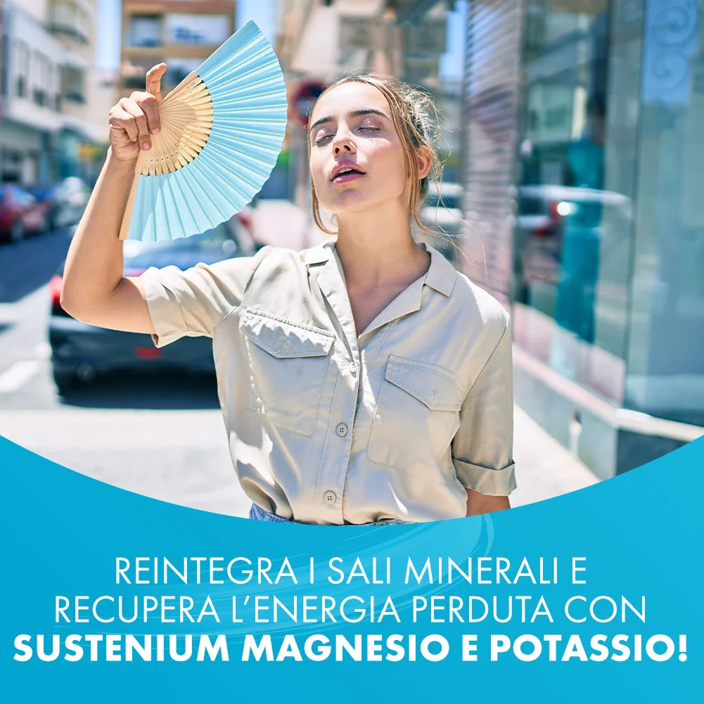 Sustenium Magnesio e Potassio 28 Bustine Contro Stanchezza e Affaticamento