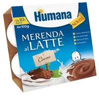 Humana Mer Latte Cioccolato 100 gx4 Pezzi
