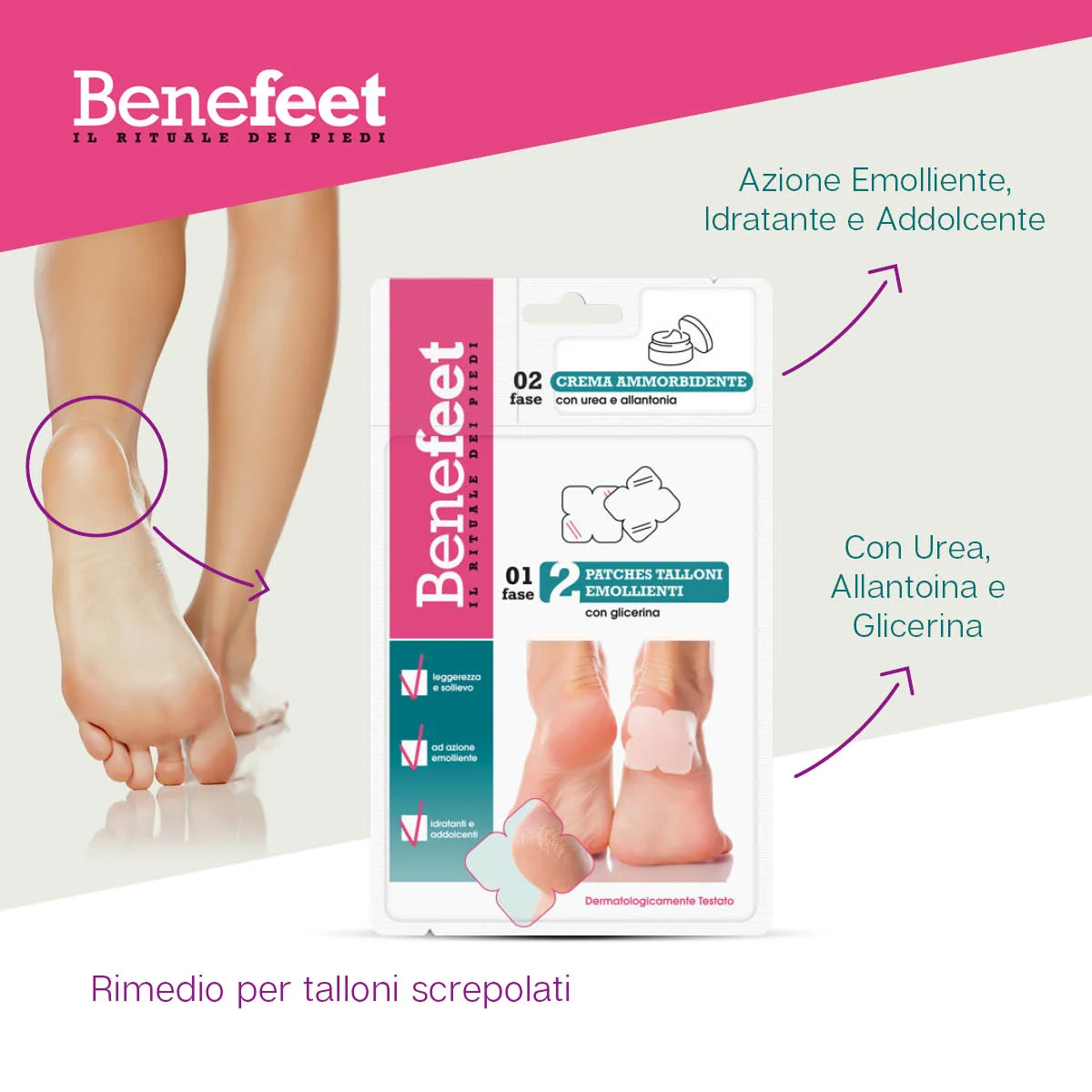 Benefeet Patch Gel Talloni 2 Pezzi Azione Emolliente