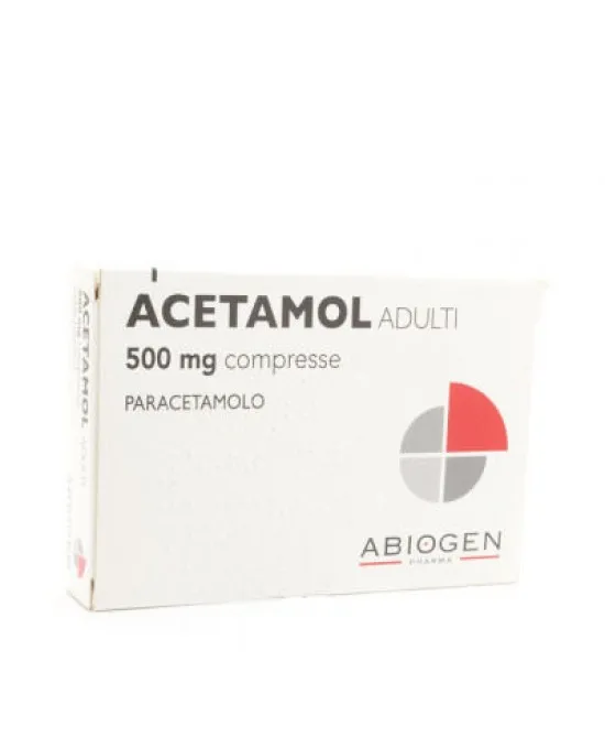 Acetamol 500 mg Adulti Paracetamolo 20 Compresse