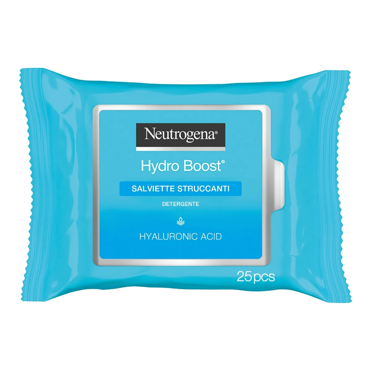 Neutrogena Hydro Boost 25 Salviette Struccanti Salviettine Struccanti per Trucco Waterproof
