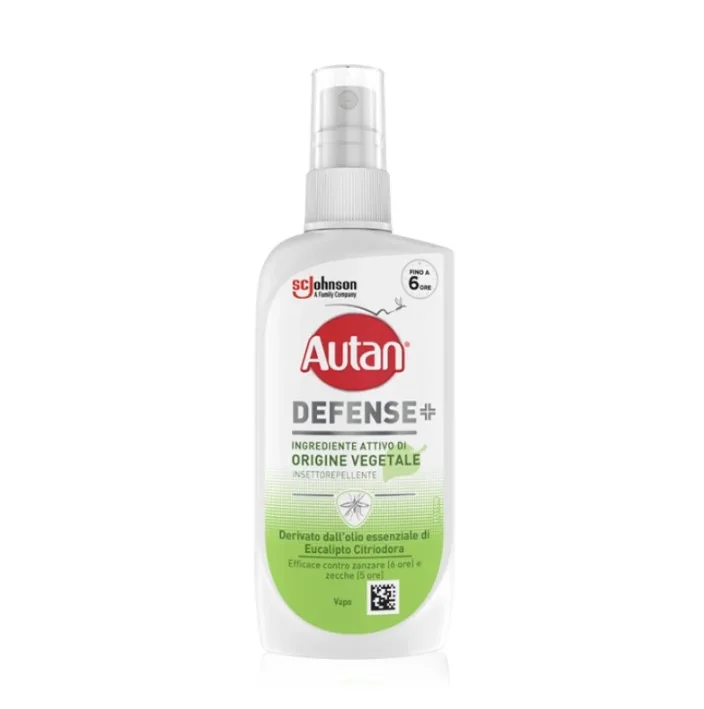 Autan Defense Plant Base Repellente Spray 100 ml Repellente Zanzare