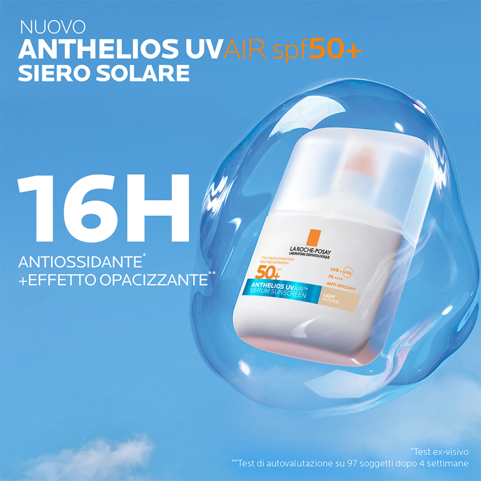 La Roche-Posay Anthelios UVAir Tinta Chiara SPF50+ 50ml Siero solare ad assorbimento rapido