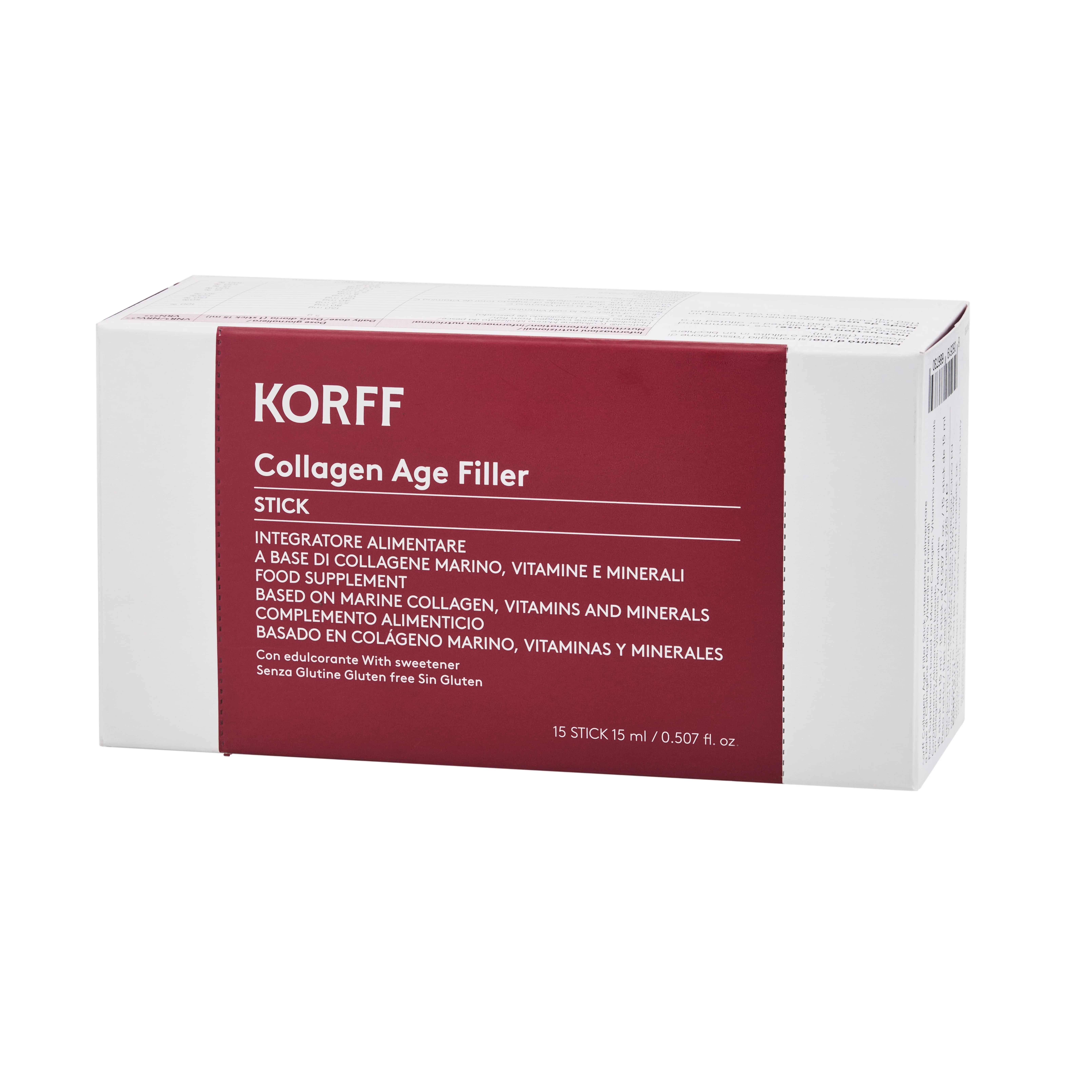 Korff Collagen Age Filler 15 Stick Integratore Antiossidante Bellezza Pelle