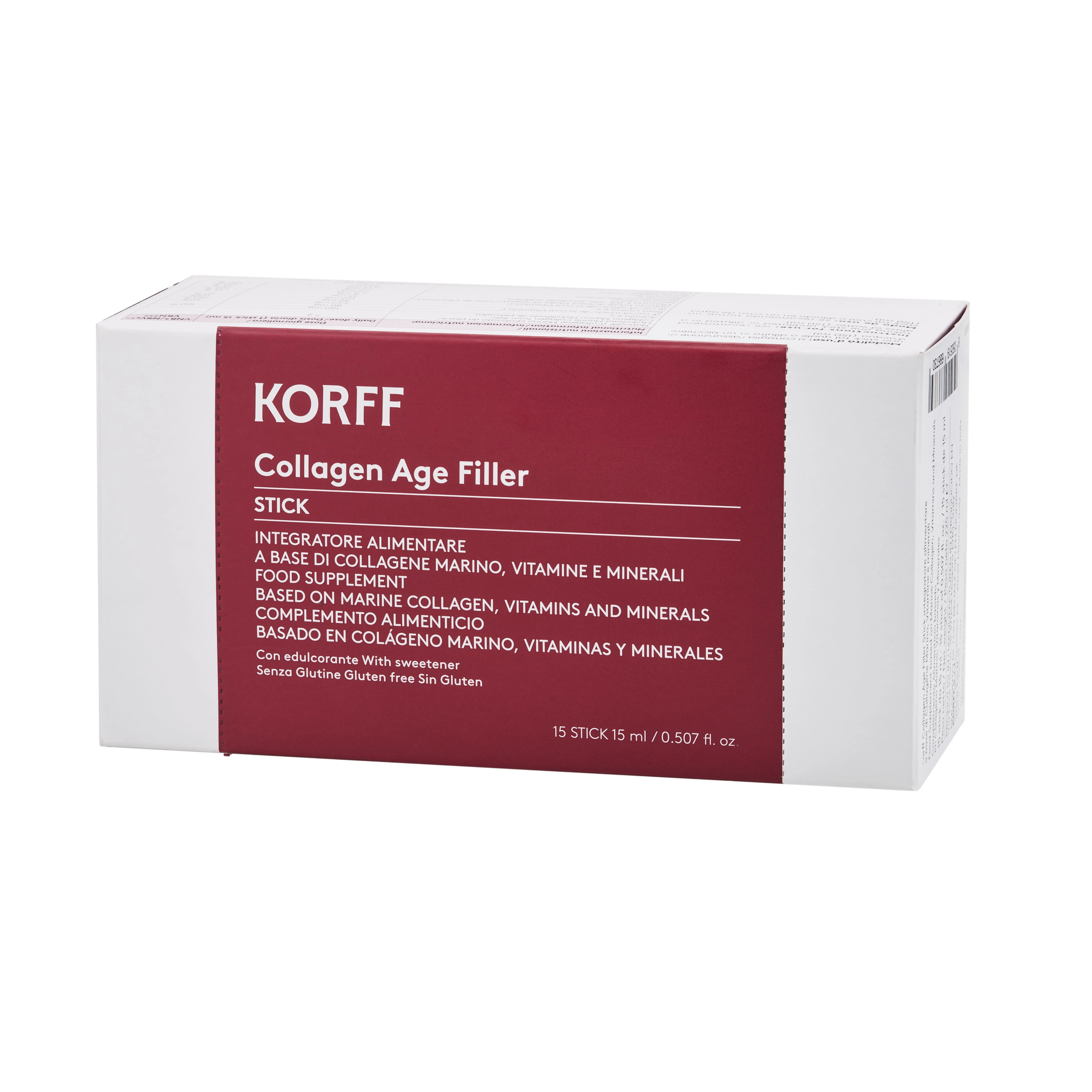 Korff Collagen Age Filler 15 Stick Integratore Antiossidante Bellezza Pelle