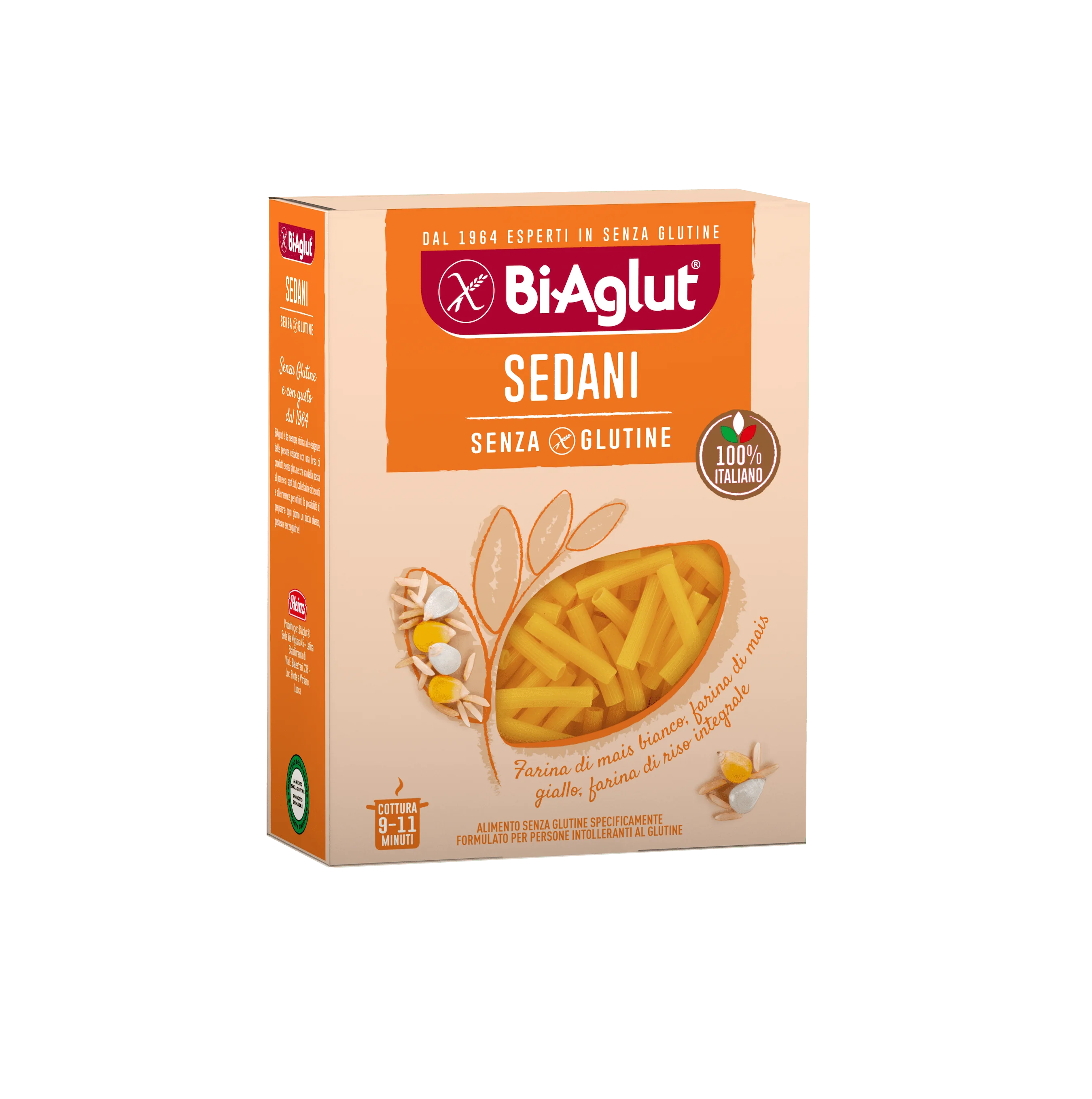 Biaglut Pasta Senza Glutine Sedani 500 g Pasta Lunga