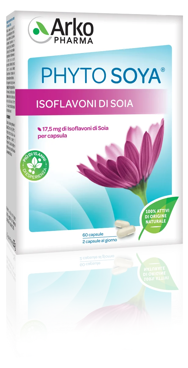 Arkopharma Phytosoya 17,5 Mg 60 Capsule Contrasta i Disturbi della Menopausa