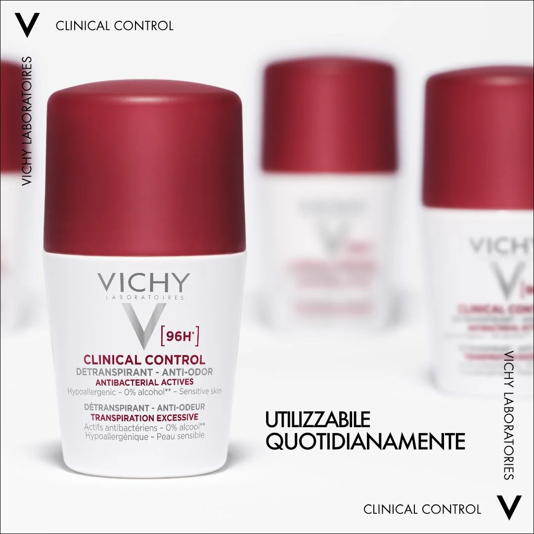 Vichy Deodorante Clinical Control 96H, 50 Ml Protezione Intensa