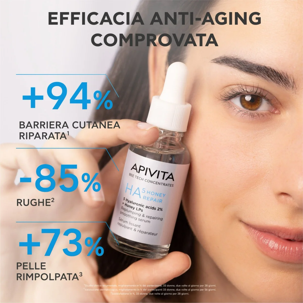 Apivita Bee Tech Concentrates HA5 Honey Repair 30 Ml Siero Viso Idratante e Anti-Rughe