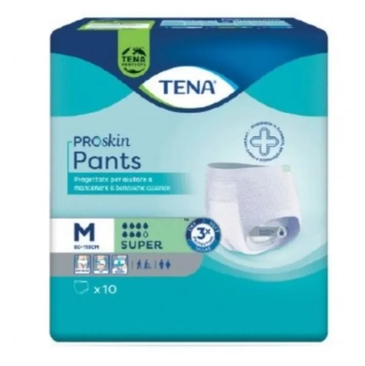 Tena Pannolone Pants Super Medium 10 Pezzi Per Incontinenza