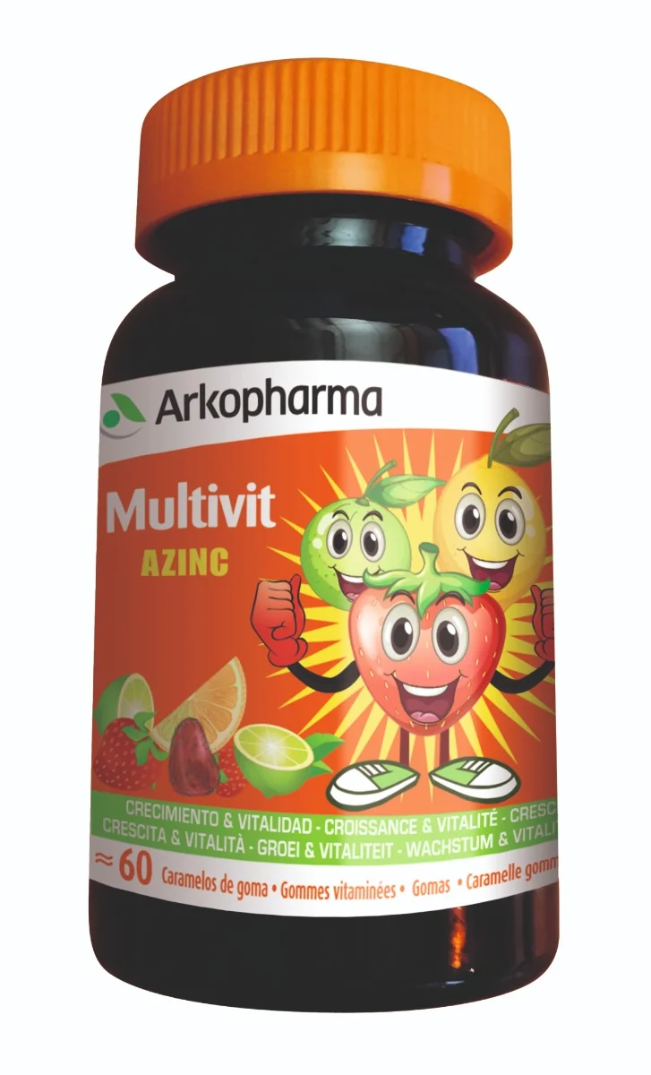 Arkopharma Arkovital Azinco 60 Caramelle Gommose Integratore Vitalità e Crescita