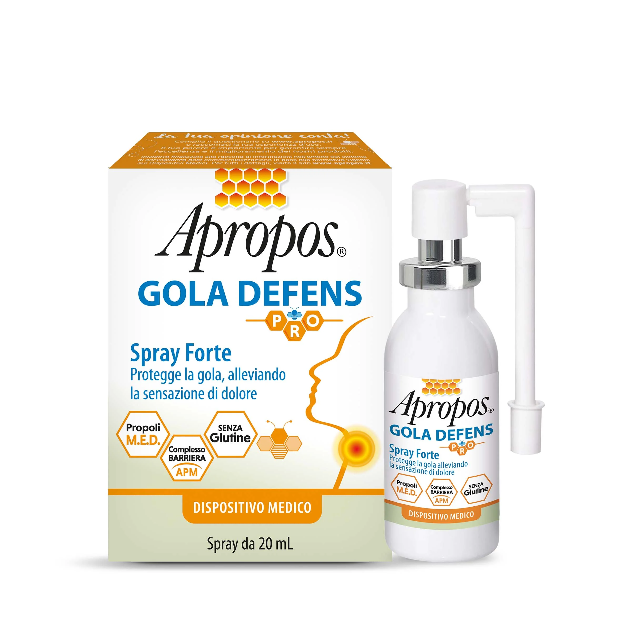 Gola Defens Pro Spray Forte 20 Ml Azione Emolliente e Lenitiva