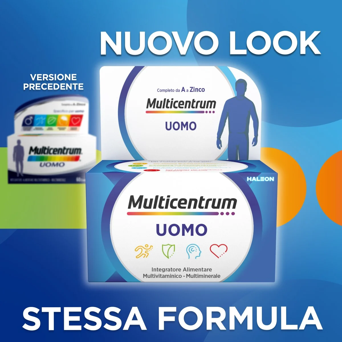 Multicentrum Uomo 60 Compresse Multivitaminico Uomo