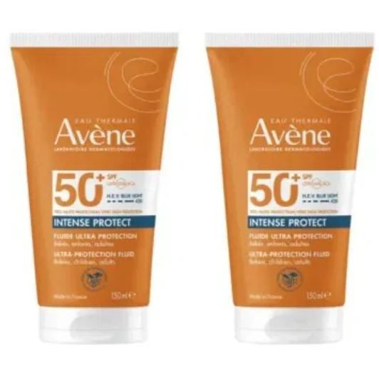 Avene Eau Thermale Solari Bipack Intense Protect SPF 50+ 2 Pezzi da 150 ml Protezione Solare