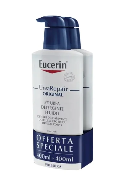 Eucerin Urea Repair Detergente 400 ml + 400 ml Urea 5%